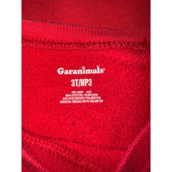 Garanimals Toddler Boy Red Sweatshirt/Green Hoodie Dinosaur Bundle, Size 3T - Picture 7 of 8